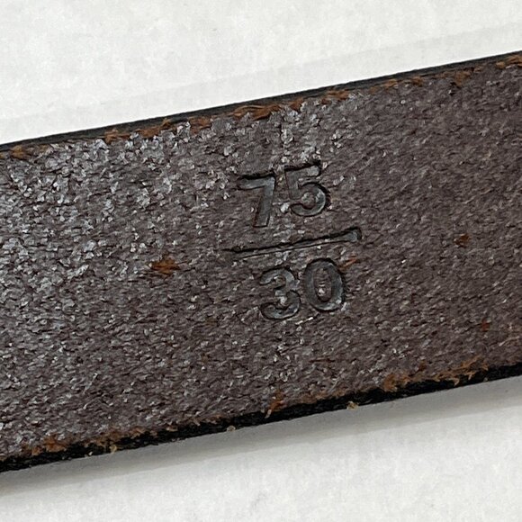 J Crew Belt Womens 30 Brown Genuine Leather Stitched Aztec Southwestern Cowgirl - Picture 6 of 11